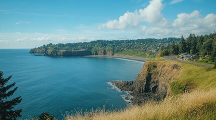 Coastal Highway, Pacific Ocean, Washington State