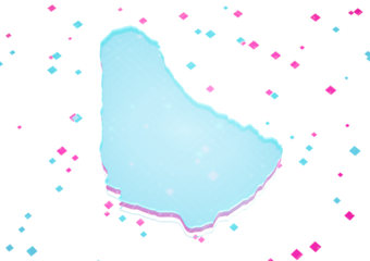 Illuminated Barbados Data Map Neon Blue Light On Seamless Pattern 3D Illustration