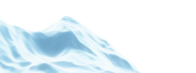 Obraz premium Blue snowy mountain. Snow terrain