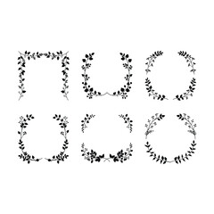 Lush Greenery Border Graphic Design for Creative Projects