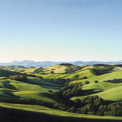 Expansive Horizon: Nature's Infinite Canvas Under a Pristine Sky