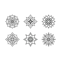 Hindu-inspired mandala vector, perfect for spiritual art, decor, and digital design use.