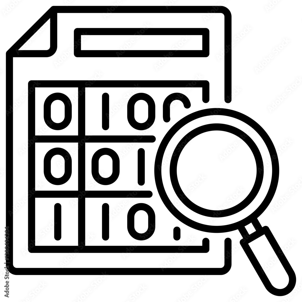Poster Data Line Icon