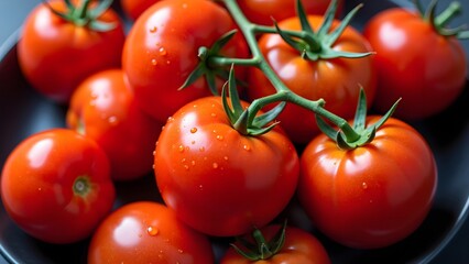 Bright red tomatoes