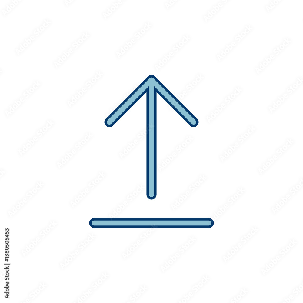Poster upload icon vector isolated on white background. upload sign icon. upload button. load symbol.
