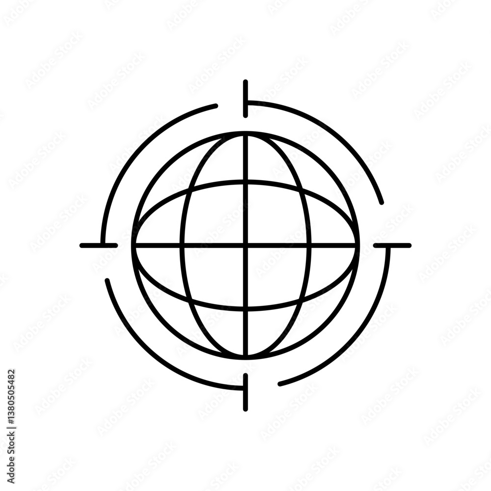 Poster web browser icon. globe icon. go to web symbol icon. web icon, website, homepage icon.