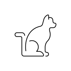 Cat vector icon. Cat symbol. Cat outline vector icon
