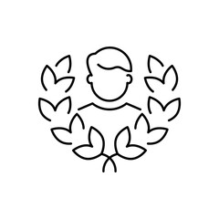 User vector icon.User symbol. User outline vector icon