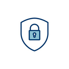 Security icon vector isolated on white background. protection icon. privacy. vpn