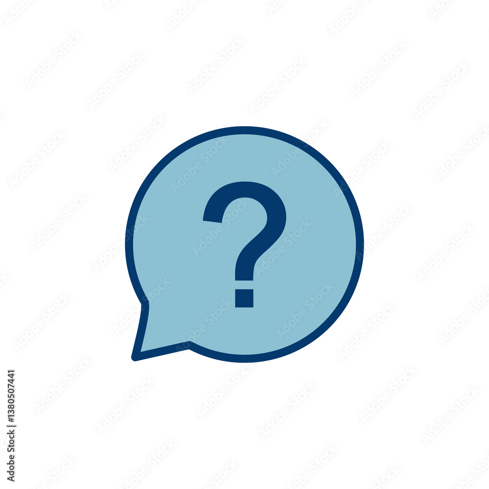 Poster question icon vector isolated on white background. question mark sign. help icon. faq
