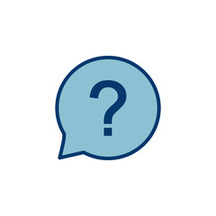 Question Icon vector isolated on white background. Question mark sign. help icon. Faq