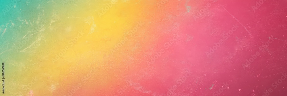 Poster a vivid abstract artwork showcases a smooth gradient transition of vibrant colors from turquoise to 