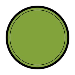 Circle adhesive symbols. White tags, paper round stickers 