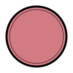 Circle adhesive symbols. White tags, paper round stickers 