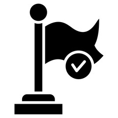 Milestone Glyph Icon