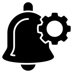 Notification Settings Glyph Icon