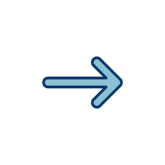 Arrow icon vector isolated on white background. Arrow symbol. Arrow vector icon