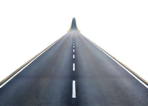 blank road clipart image on transparent background