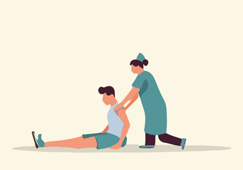 Fototapeta premium International Nurses Day Vector Illustration | Nurse Appreciation Design for T-Shirts, Posters, Stickers, Social Media, Print Cards & Animated GIF | Healthcare & Medical Theme