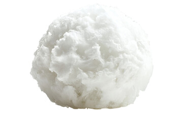 Fluffy White Ice Cream Sphere