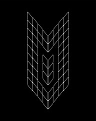 Outline number Zero real estate style. Spider web style monogram number design. Perfect for Corporate, T-shirts, Home, Architecture, Building and Construction. Also, suitable for sports cars, gamers.