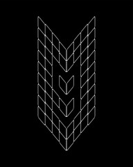 Outline number 9 real estate style. Spider web style monogram number design. Perfect for Corporate, T-shirts, Home, Architecture, Building and Construction. Also, suitable for sports cars, gamers.