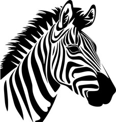 Fototapeta premium Zebra - High Quality Vector Logo - Vector illustration ideal for T-shirt graphic