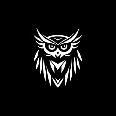 Obraz premium Owl - Minimalist and Flat Logo - Vector illustration