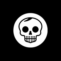 Obraz premium Skeleton - Minimalist and Flat Logo - Vector illustration