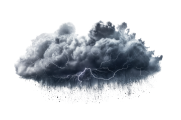 Dramatic Stormy Clouds with Lightning