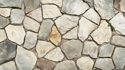 Fototapeta premium Neutral Beige Stone Tile Texture for Seamless Background Designs