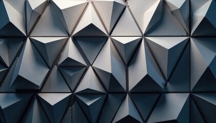 Subtle grayscale triangles forming a seamless grid, clean, triangle