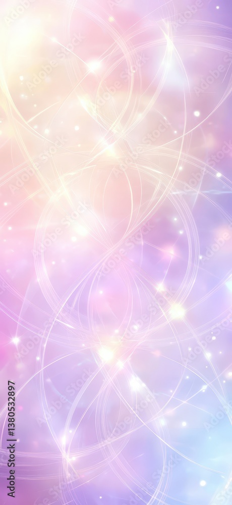 Aufkleber a tranquil abstract design features soft pastel colors swirling together, creating a dreamy effect w