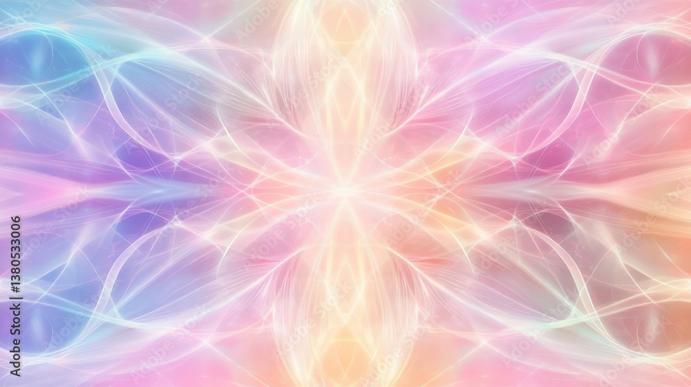 Poster bright colors blend seamlessly in this abstract composition, showcasing swirling patterns that evoke