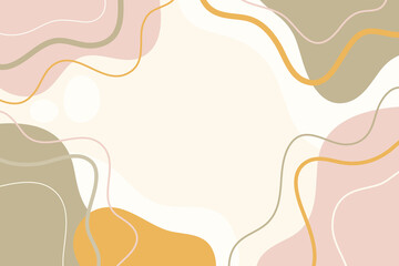 Artwork trendy contemporary abstract shapes. Background with abstract Colorful. Banner and cover for your design.	