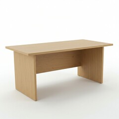 Light Beige Wooden Office Desk, Ready for Use