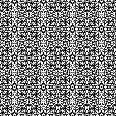 Geometric set of seamless black and white patterns. Simple vector graphics.
