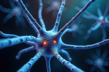 A microscopic view of neurons, the fundamental building blocks of the nervous system.