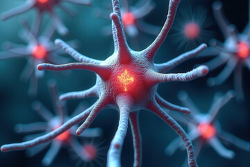 A microscopic view of neurons, the fundamental building blocks of the nervous system.