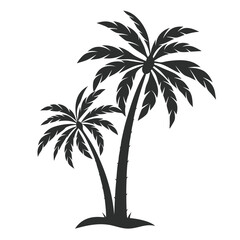 Obraz premium Palm Tree Silhouette Vector - High-Quality Isolated Design