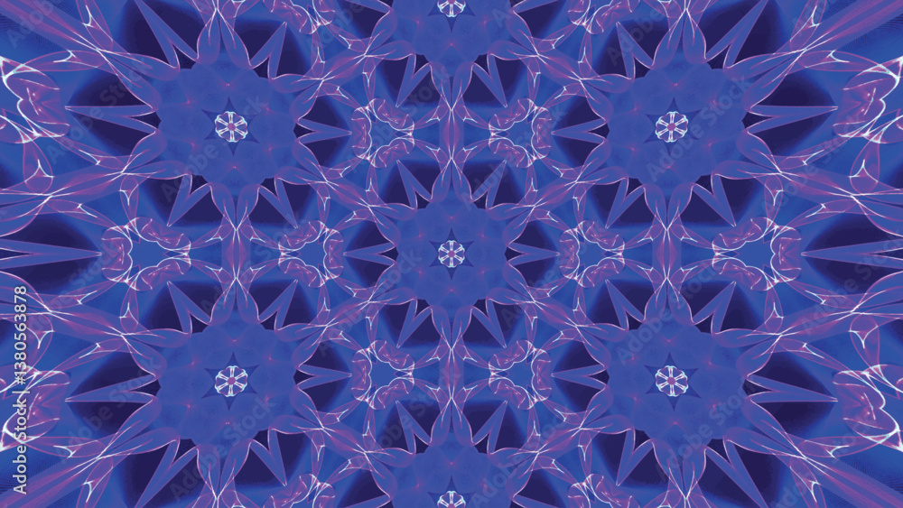 Poster abstract colorful kaleidoscopic geometric pattern. kaleidoscopic background design. hypnotic backgro