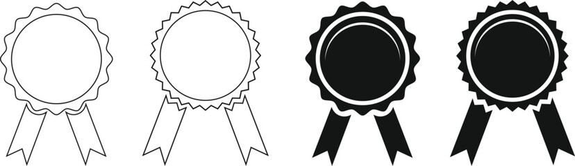 medal symbol icon in vector