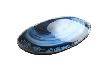 Stunning Blue Abstract Glass Art