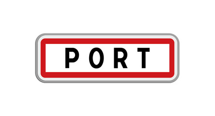 Panneau de Port, Ain, Auvergne-Rhône-Alpes