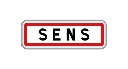 Panneau de Sens, Yonne, Bourgogne-Franche-Comté