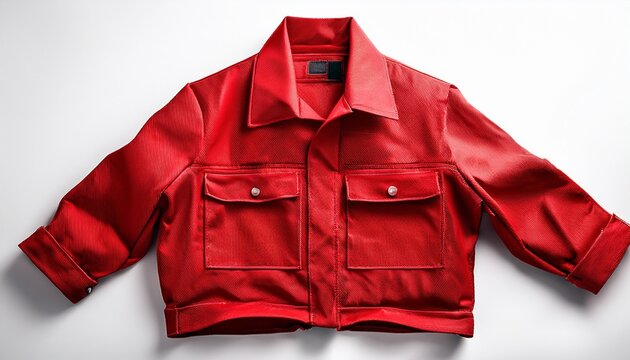 mono de color rojo para decorar sobre fondo blanco