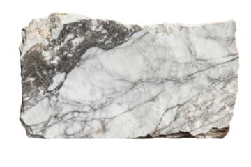 Stunning White and Gray Marble Slab