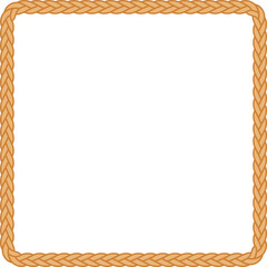 Obraz premium Rope Border Frame Shape Illustration