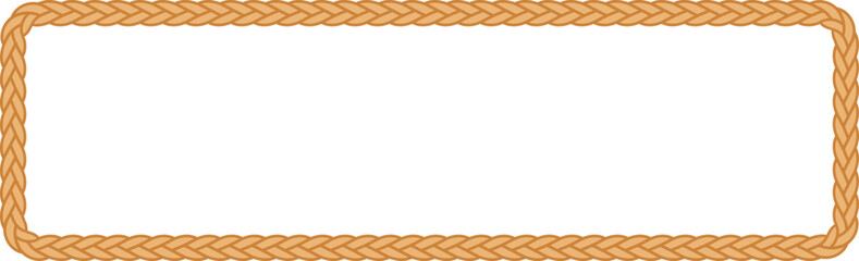Rope Border Frame Shape Illustration