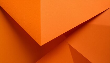 Orange origami paper texture background